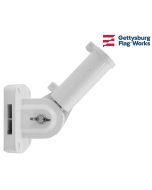White Adjustable Flag Bracket