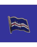 Cape Verde  Lapel Pin (Single Waving Flag)