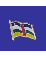Central African Republic Lapel Pin (Single Waving Flag)