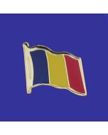 Chad Lapel Pin (Single Waving Flag)