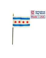 Chicago Stick Flag - 4x6"