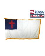 Fringed Christian Indoor Flag 