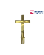 Plain Church Cross Gold Finial 