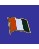 Cote D'Ivoire Lapel Pin (Single Waving Flag)