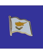 Cyprus Lapel Pin (Single Waving Flag)