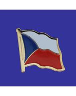Czech Republic Lapel Pin (Single Waving Flag)