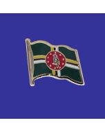 Dominica Lapel Pin (Single Waving Flag)