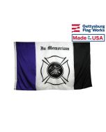 FIRE MOURNING FLAG - 3X5'