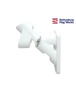 Aluminum Flag Bracket - 2 Position White