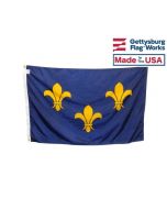 French Fleur-De-Lis Flag (3 Blue) 