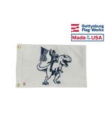 Honest Abe on a T-Rex Boat Flag - 12x18"