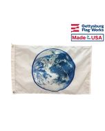 Outdoor Earth Flag on White 