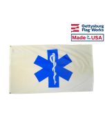 STAR OF LIFE FLAG - 3X5'