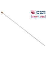 White Fiberglass Flagpole