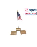 Walnut Table Base for 4x6" Flags