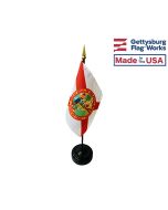Florida State Stick Flag - 4x6"