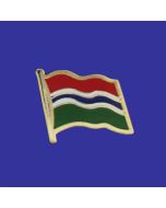 Gambia Lapel Pin (Single Waving Flag)