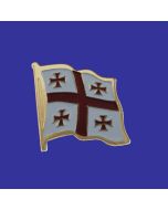 Georgia Republic Lapel Pin (Single Waving Flag)