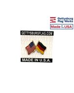 Germany Lapel Pin (Double Waving Flag w/USA)