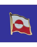Greenland Lapel Pin (Single Waving Flag)