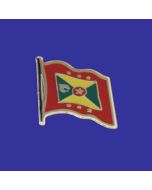 Grenada Lapel Pin (Single Waving Flag)