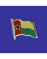 Guinea Bissau Lapel Pin (Single Waving Flag)