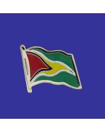 Guyana Lapel Pin (Single Waving Flag)