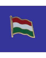 Hungary Lapel Pin (Single Waving Flag)