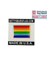 Rainbow Pride Rectangle Lapel Pin