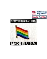 Pride Lapel Pin (Single Waving Flag)