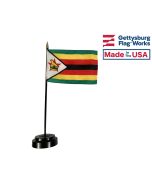 Zimbabwe Stick Flag - 4x6"
