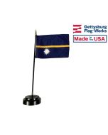 Nauru Stick Flag - 4x6"