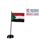 Sudan Stick Flag - 4x6"