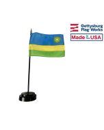 Rwanda Stick Flag - 4x6"