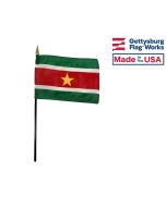 Suriname Stick Flag - 4x6"