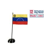 Venezuela Stick Flag (with Seal)