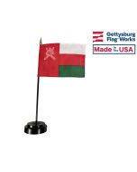 Oman Stick Flag - 4x6"