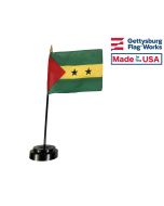 Sao Tome & Principe Stick Flag - 4x6"