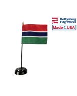 Gambia Stick Flag - 4x6"