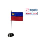 Liechtenstein Stick Flag - 4x6"