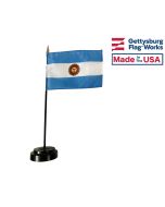 Argentina Stick Flag (with seal) - 4x6"