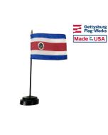 Costa Rica Stick Flag (with Seal)