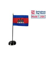 Cambodia Stick Flag - 4x6"