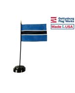 Botswana Stick Flag - 4x6"