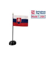 Slovakia Stick Flag - 4x6"