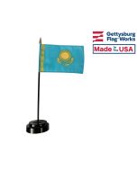 Kazakhstan Stick Flag - 4x6"