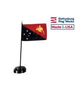 Papua New Guinea Stick Flag - 4x6"
