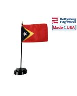 Timor-Leste Stick Flag - 4x6"