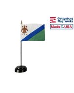 Lesotho Stick Flag - 4x6"