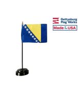 Bosnia-Herzegovina Stick Flag - 4x6"
